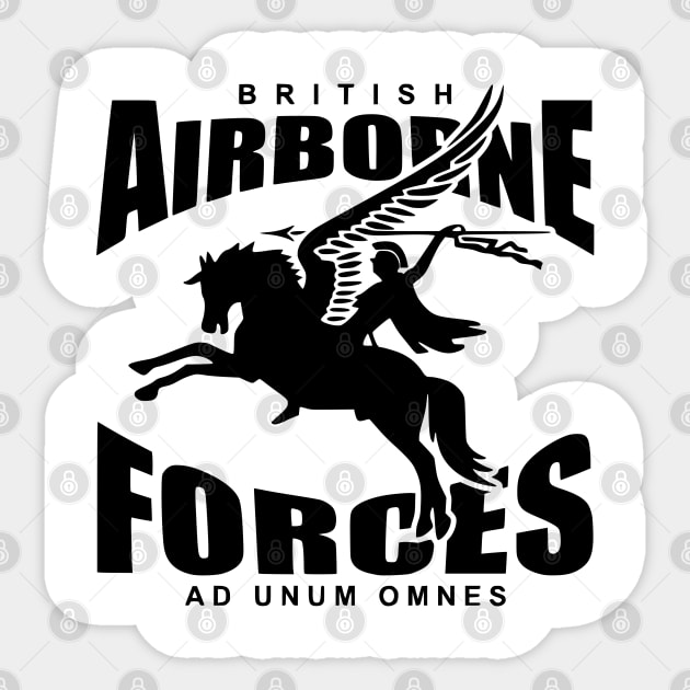 British Airborne Forces (subdued) Sticker by TCP